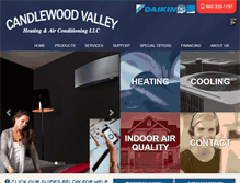Tablet Screenshot of candlewoodvalleyhvac.com